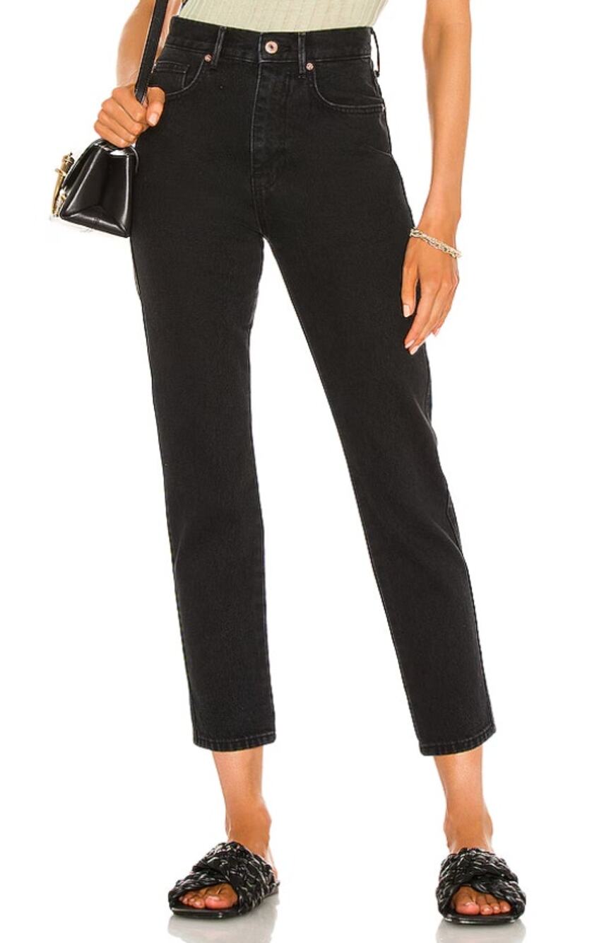 Free People We The Free Stove Pipe Jean In Black Out size 30